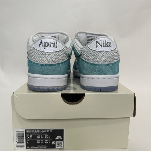 Nike SB Dunk Low Pro QS X April Skateboards “Tiffany” - Picture 4 of 7